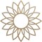 Ekena Millwork Daisy Wood Fretwork Pierced Ceiling Medallion, Hickory, 18"OD x 6 1/4"ID x 3/8"T CMWP18X18X0375DAHI - alternate 1